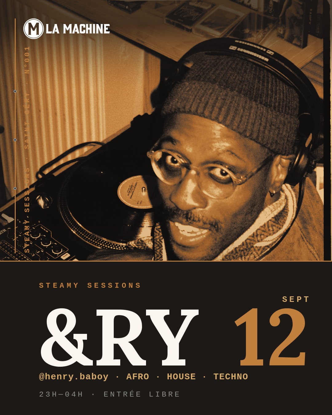 Affiche : &RY à La Machine le SAMEDI 12 SEPTEMBRE