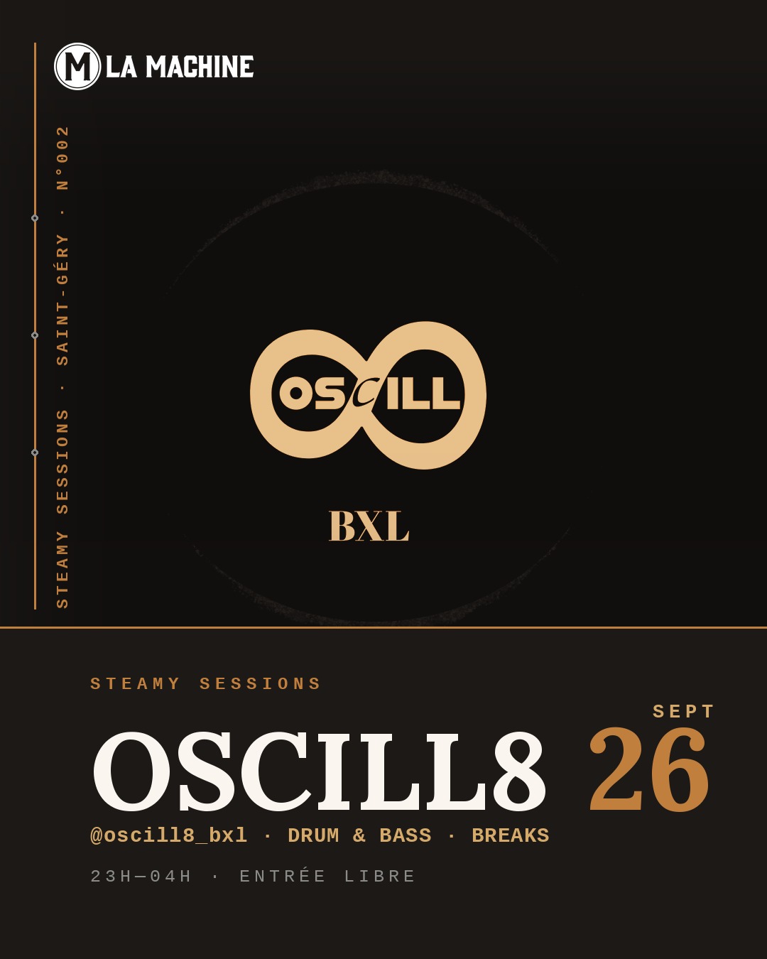 Affiche : OSCILL8, samedi 26 septembre