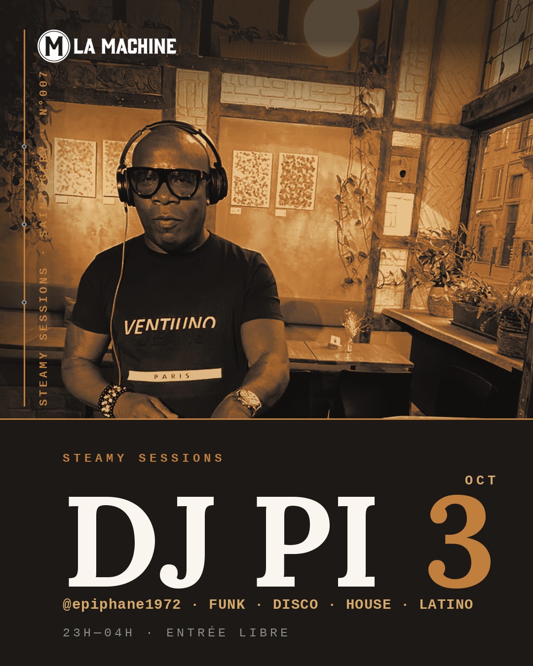 Affiche : DJ PI, samedi 3 octobre