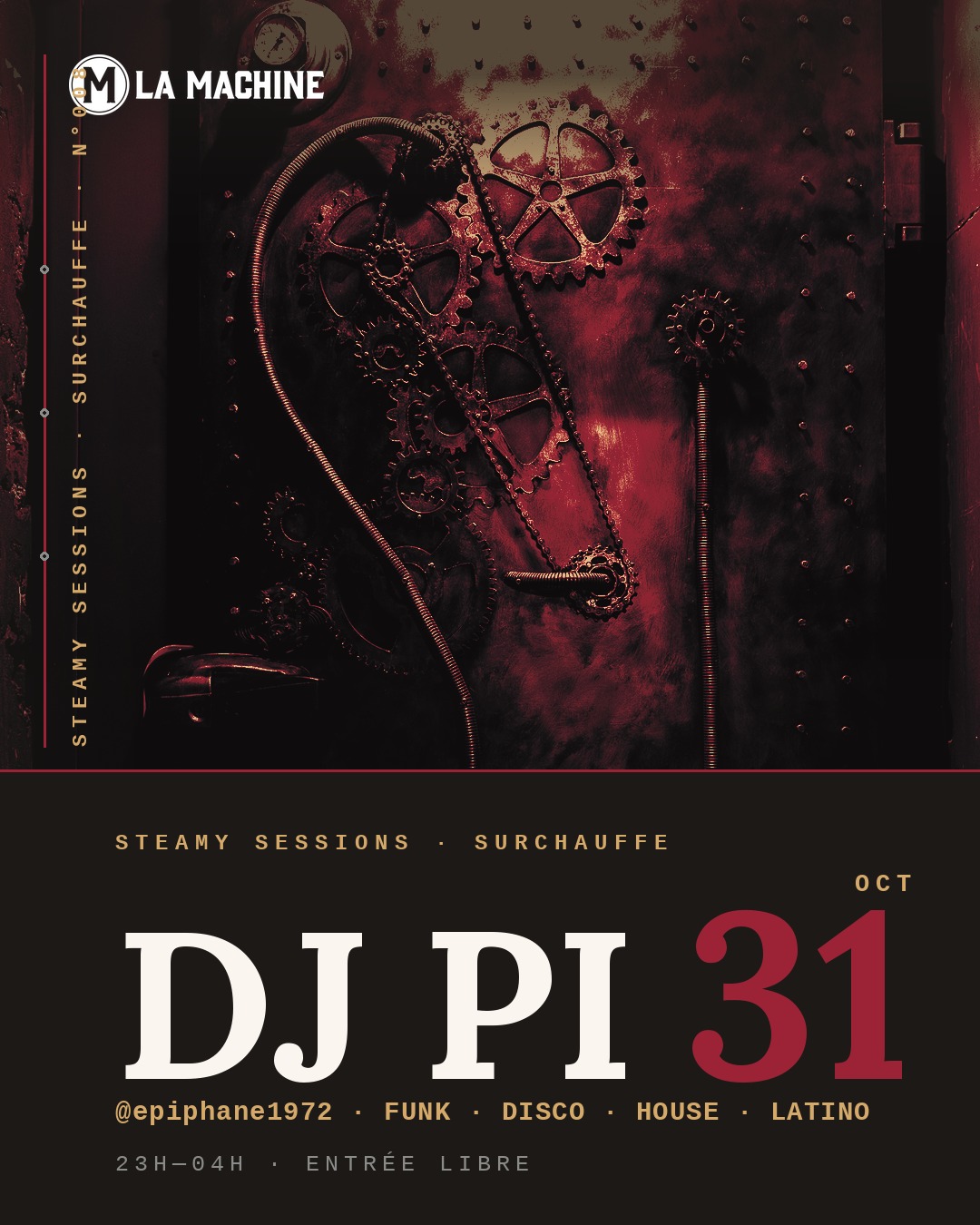 Affiche : DJ PI, samedi 31 octobre