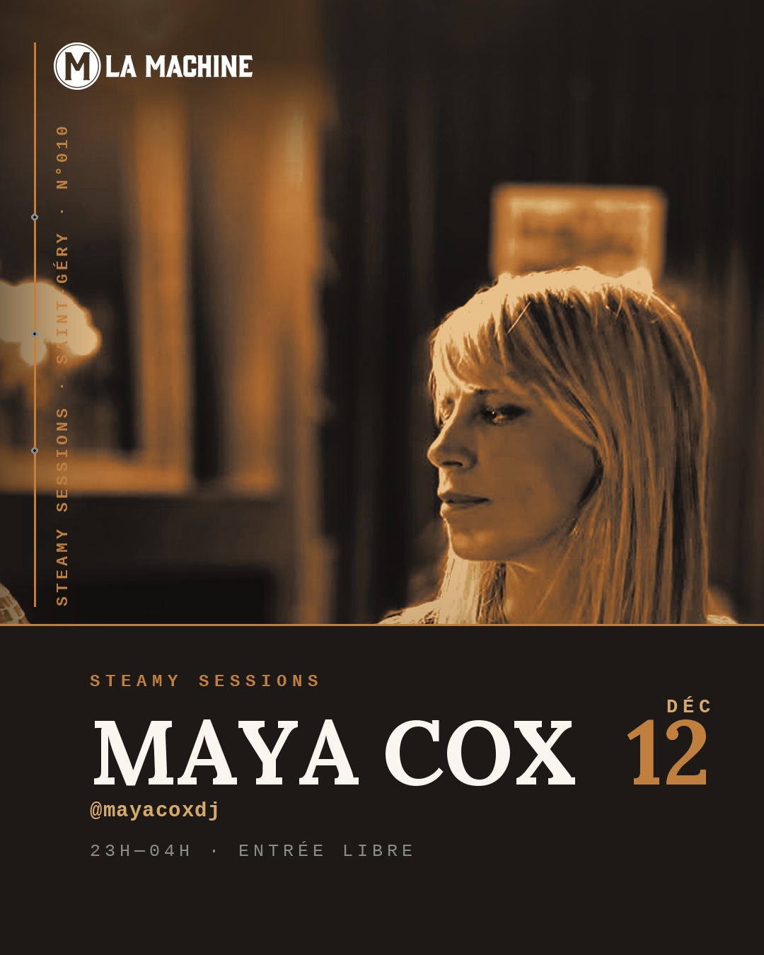Affiche : MAYA COX, samedi 12 décembre